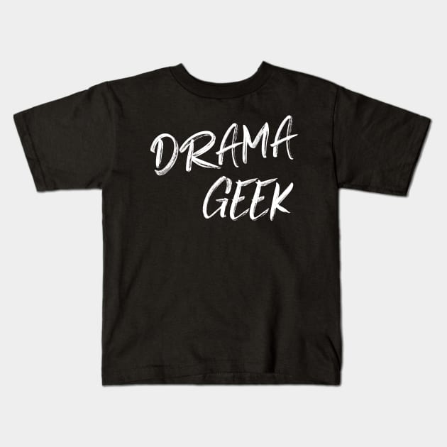 Drama Geek Kids T-Shirt by ApricotBirch